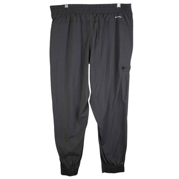 Columbia Pants Black Cargo Jogger Hiking Womens Size Large L Black Drawstring - Picture 3 of 10